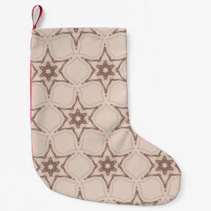 Dekoratives geometrisches Blumenmuster. Nahtloser Kleiner Weihnachtsstrumpf