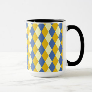Dekoratives geometrisches Fliesenmosaikmuster Tasse