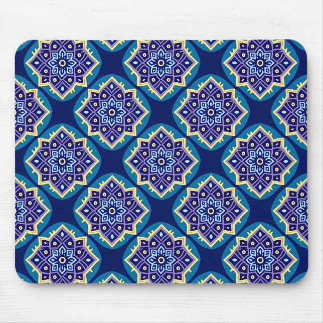 Dekoratives geometrisches Muster Mousepad (Vorne)