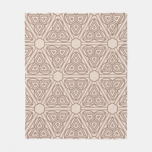 dekoratives geometrisches nahtloses Muster. Darste Fleecedecke (Vorderseite)