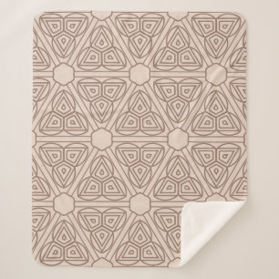 dekoratives geometrisches nahtloses Muster. Darste Sherpadecke