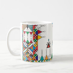 Dekoratives geometrisches Wiederholmuster, inspiri Kaffeetasse
