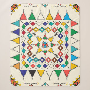 Dekoratives geometrisches Wiederholmuster, inspiri Sherpadecke