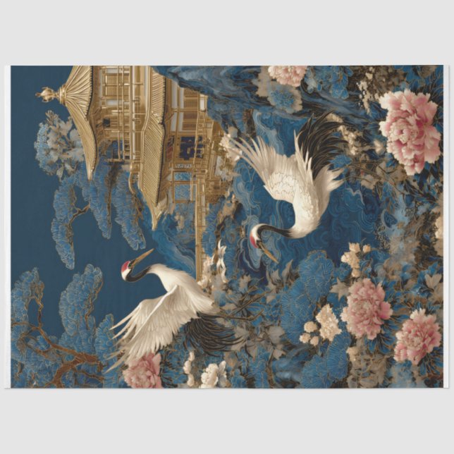 Dekoratives Geschenkpapier Seidenpapier Kolibri (Vorderseite)