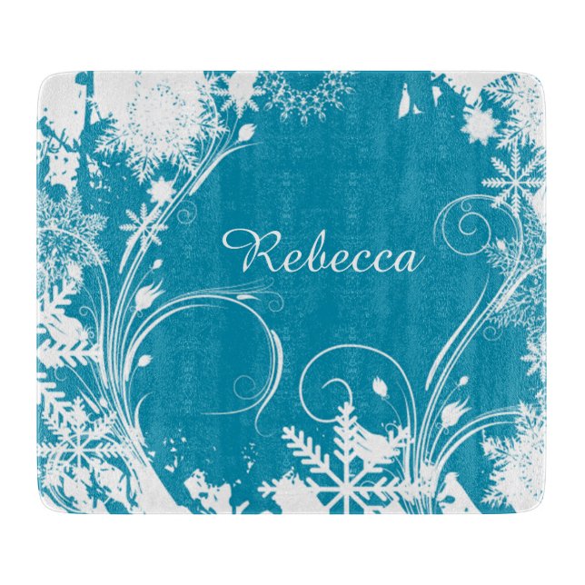 Dekoratives Glasschneider-Geschenk für sie Schneidebrett (Vorderseite)