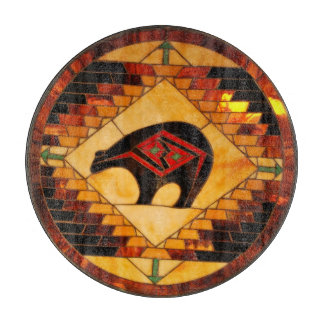 Dekoratives Glassschneidebrett 30,5 cm Schneidebrett