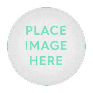 Dekoratives Glassschneidebrett 30,5 cm Schneidebrett