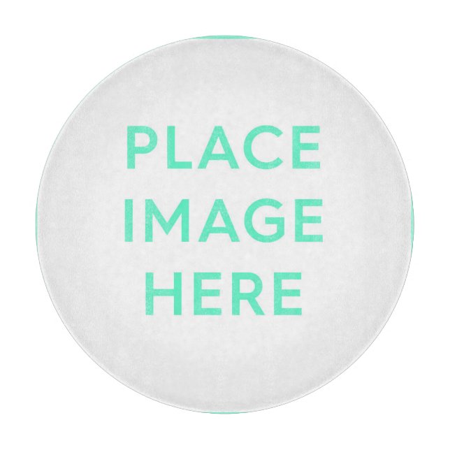 Dekoratives Glassschneidebrett 30,5 cm Schneidebrett (Vorderseite)