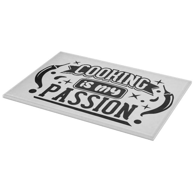 Dekoratives Glassschneidebrett 38 cm x 28 cm Schneidebrett (Ecke)