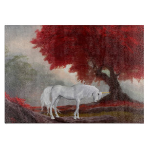 Dekoratives Glassschneidebrett 38 cm x 28 cm Schneidebrett