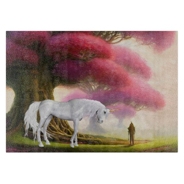 Dekoratives Glassschneidebrett 38 cm x 28 cm Schneidebrett (Vorderseite)