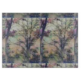 Dekoratives Glassschneidebrett 38 cm x 28 cm Schneidebrett