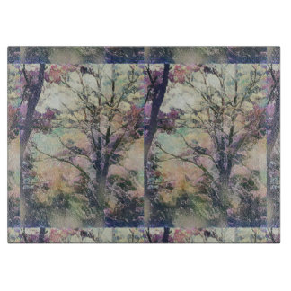 Dekoratives Glassschneidebrett 38 cm x 28 cm Schneidebrett