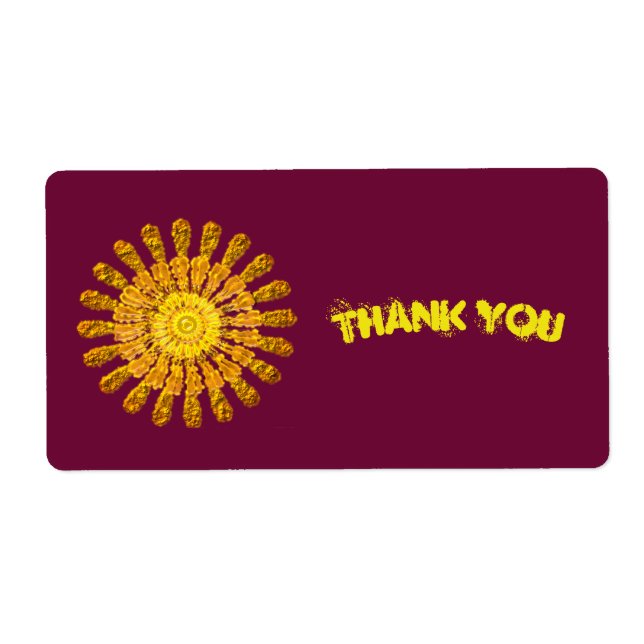 Dekoratives goldenes Sonnensymbol (Vorne)