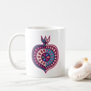 Dekoratives Granatapfelfrucht Kaffeetasse