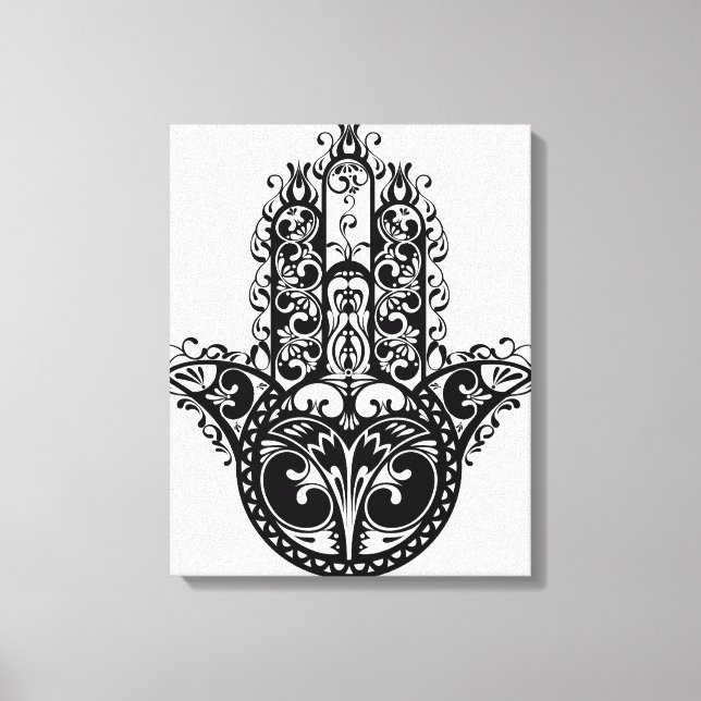 Dekoratives Hamsa Design 6 Leinwanddruck (Vorderseite)