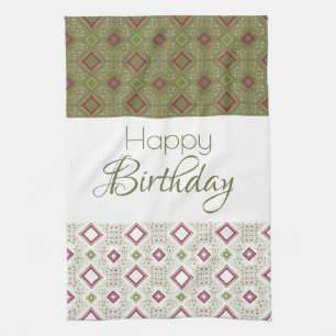 Dekoratives Happy Geburtstag Küchentuch
