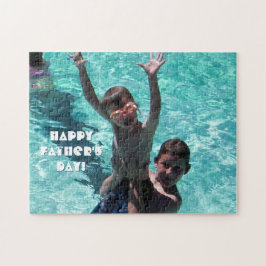 Dekoratives Happy Vatertag Familie Foto Puzzle