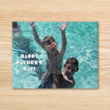 Dekoratives Happy Vatertag Familie Foto