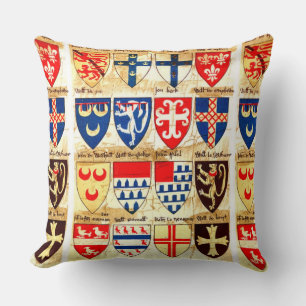 Dekoratives Heraldik-Muster Kissen