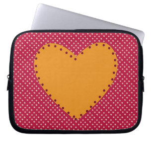Dekoratives Herz Laptopschutzhülle