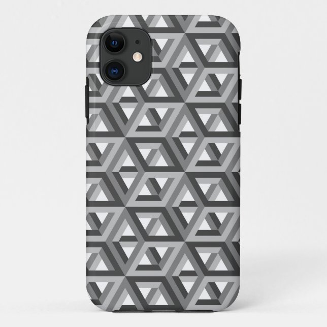 Dekoratives Hexagons-Mosaikmuster #6 Case-Mate iPhone Hülle (Rückseite)