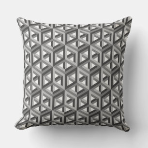 Dekoratives Hexagons-Mosaikmuster #9 Kissen