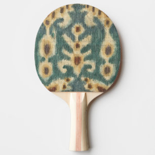 Dekoratives Ikat Fabric Design von Chariklia Zarri Tischtennis Schläger