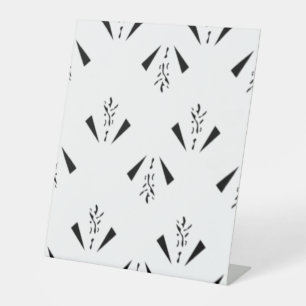 Dekoratives, karkohlegraues Schild