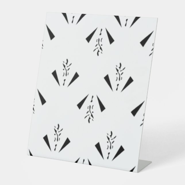 Dekoratives, karkohlegraues Schild (Vorderseite)