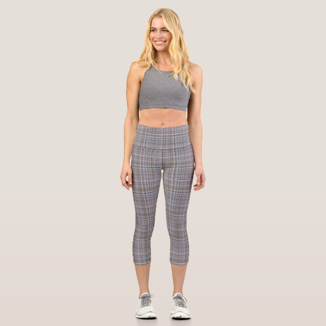 Dekoratives Karo Capri Leggings (Vorderseite)