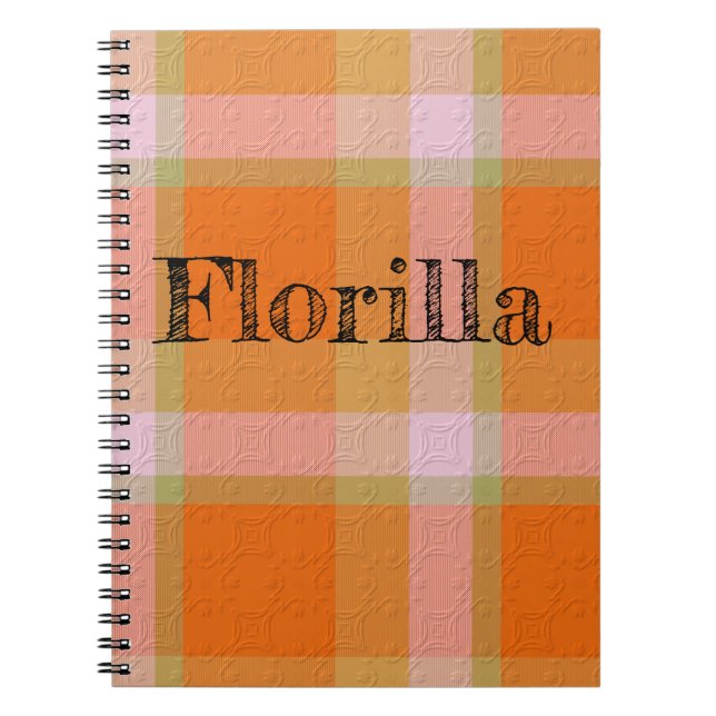 Dekoratives Karo Notizblock (Vorderseite)