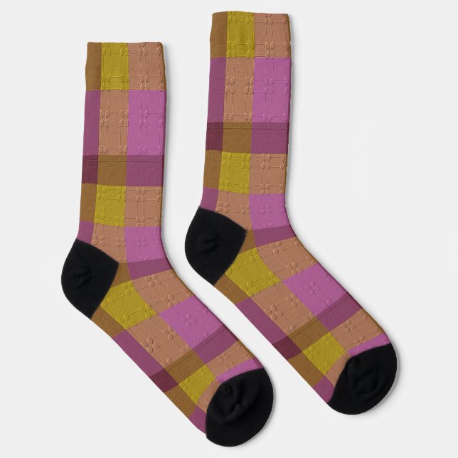 Dekoratives Karo Socken (Rechts)
