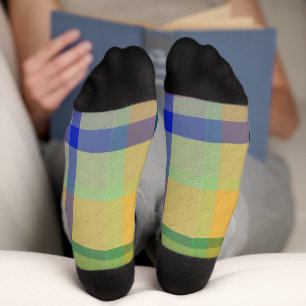 Dekoratives Karomuster Socken