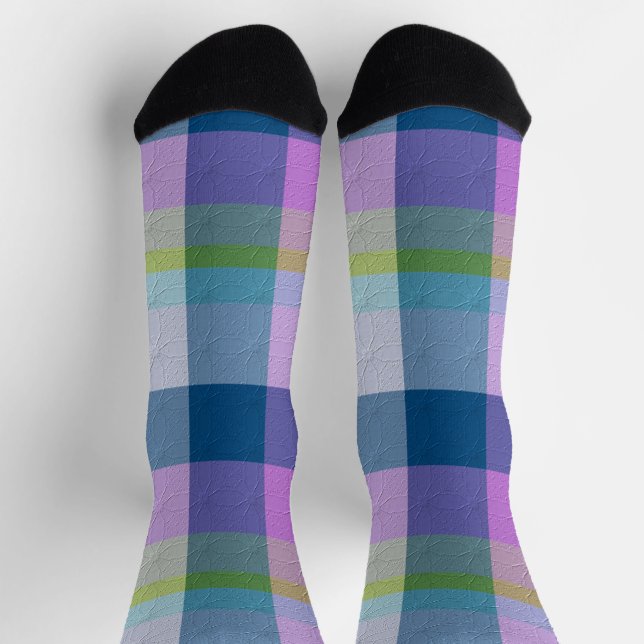 Dekoratives Karomuster Socken (Oben)