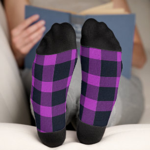 Dekoratives Karomuster Socken
