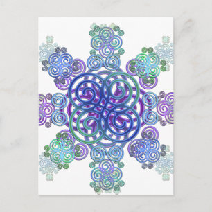 Dekoratives keltisches Design. Postkarte