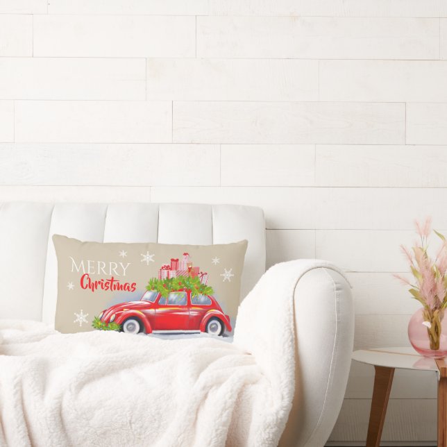 Dekoratives Kissen mit modernem minimalistischem D (Liege)