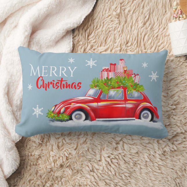 Dekoratives Kissen mit modernem minimalistischem D (Decke)