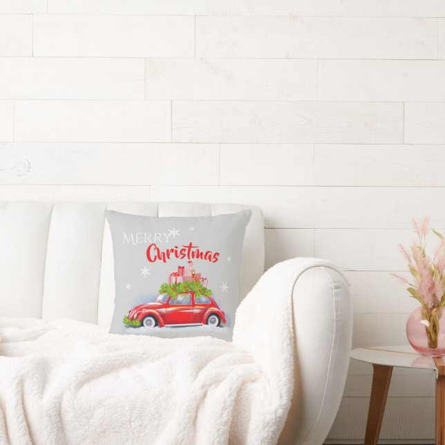 Dekoratives Kissen mit modernem minimalistischem D (Liege)