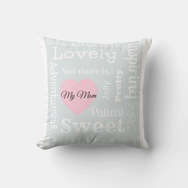 Dekoratives Kissen Muttertag (Vorderseite)