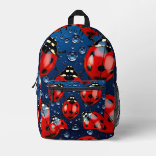 Dekoratives Ladybug-Muster Bedruckter Rucksack