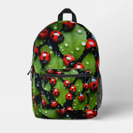 Dekoratives Ladybug-Muster Bedruckter Rucksack