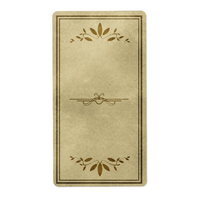 Dekoratives leaf-Apothekenlabel (Vorne)