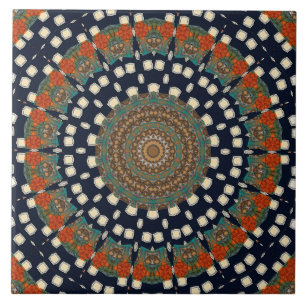 Dekoratives Mandala Fliese