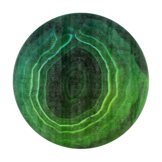 Dekoratives modernes grünes modisches schneidebrett (Vorderseite)