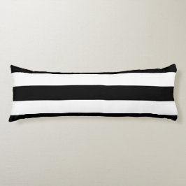 Dekoratives Muster aus schwarz-weiß Streifen Seitenschläferkissen