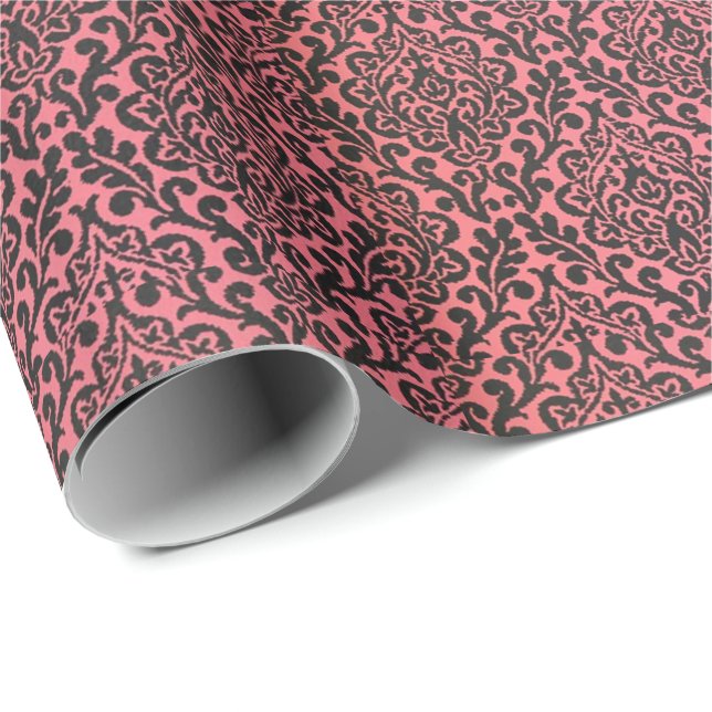 Dekoratives Muster im Rosa Geschenkpapier (Rolleneckpunkt)