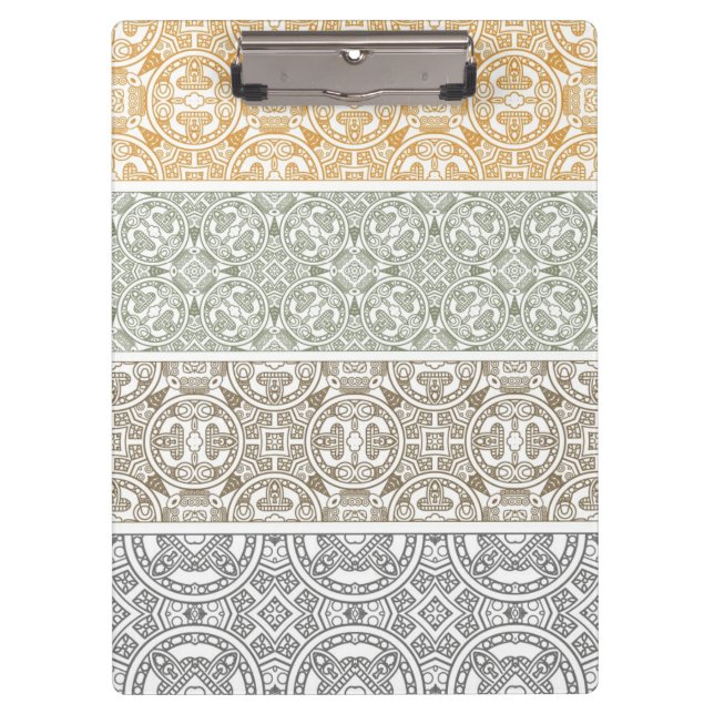 Dekoratives Muster Klemmbrett (Vorderseite)