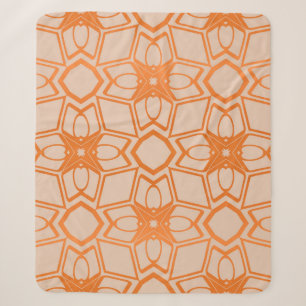 Dekoratives nahtloses geometrisches Muster im Vint Sherpadecke